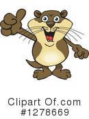 Otter Clipart #1278669 by Dennis Holmes Designs
