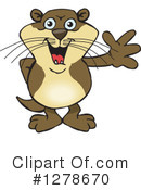 Otter Clipart #1278670 by Dennis Holmes Designs