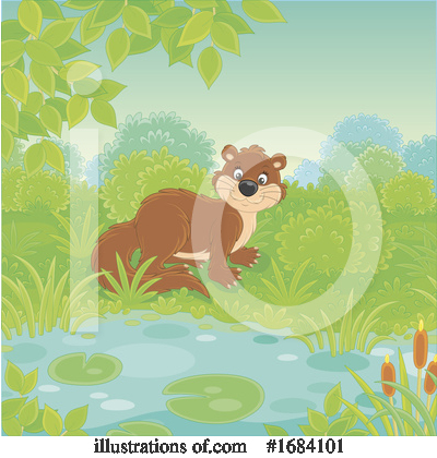 Royalty-Free (RF) Otter Clipart Illustration by Alex Bannykh - Stock Sample #1684101