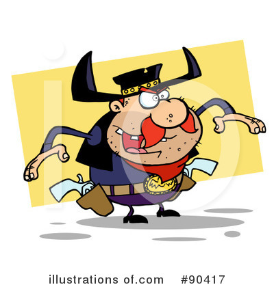 Royalty-Free (RF) Outlaw Clipart Illustration by Hit Toon - Stock Sample #90417