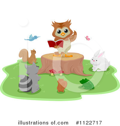 Royalty-Free (RF) Owl Clipart Illustration by BNP Design Studio - Stock Sample #1122717