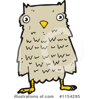 Royalty-Free (RF) Owl Clipart Illustration by lineartestpilot - Stock Sample #1154295
