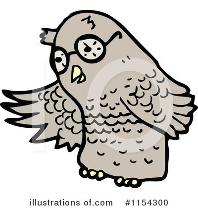 Royalty-Free (RF) Owl Clipart Illustration by lineartestpilot - Stock Sample #1154300