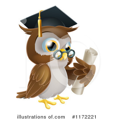 Royalty-Free (RF) Owl Clipart Illustration by AtStockIllustration - Stock Sample #1172221