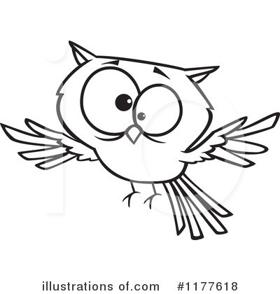 Royalty-Free (RF) Owl Clipart Illustration by toonaday - Stock Sample #1177618