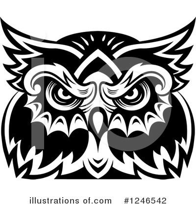 Royalty-Free (RF) Owl Clipart Illustration by Vector Tradition SM - Stock Sample #1246542