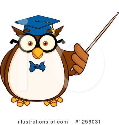 Royalty-Free (RF) Owl Clipart Illustration by Hit Toon - Stock Sample #1256031