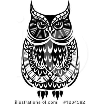 Royalty-Free (RF) Owl Clipart Illustration by Vector Tradition SM - Stock Sample #1264582