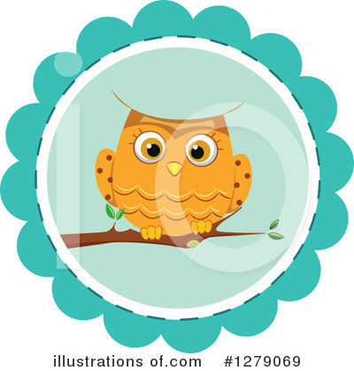 Royalty-Free (RF) Owl Clipart Illustration by BNP Design Studio - Stock Sample #1279069