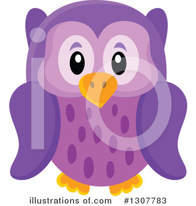 Royalty-Free (RF) Owl Clipart Illustration by visekart - Stock Sample #1307783