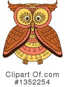 Owl Clipart #1352254 by Vector Tradition SM