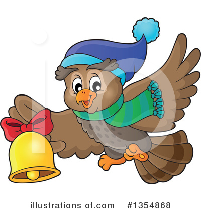 Royalty-Free (RF) Owl Clipart Illustration by visekart - Stock Sample #1354868