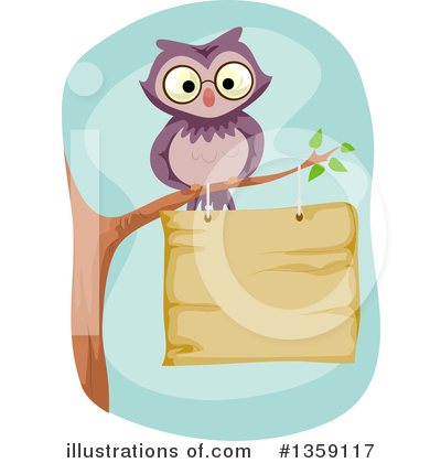 Royalty-Free (RF) Owl Clipart Illustration by BNP Design Studio - Stock Sample #1359117