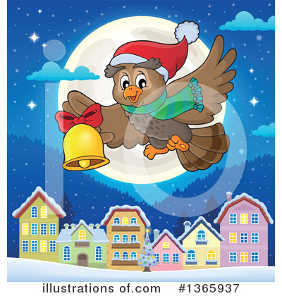 Christmas Owl Clipart #1365937 by visekart