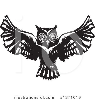 Royalty-Free (RF) Owl Clipart Illustration by xunantunich - Stock Sample #1371019