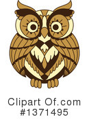 Owl Clipart #1371495 by Vector Tradition SM