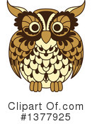 Owl Clipart #1377925 by Vector Tradition SM