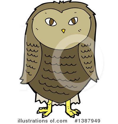 Royalty-Free (RF) Owl Clipart Illustration by lineartestpilot - Stock Sample #1387949