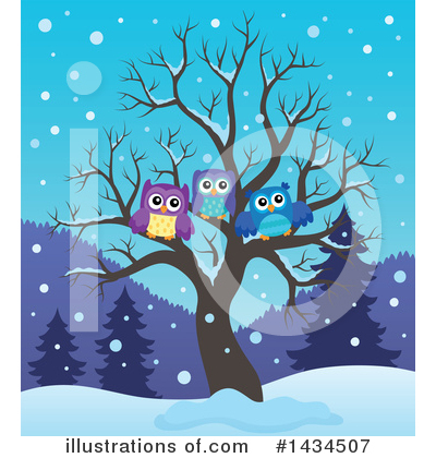 Royalty-Free (RF) Owl Clipart Illustration by visekart - Stock Sample #1434507