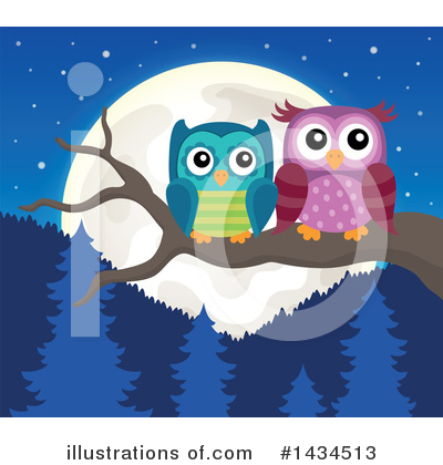 Royalty-Free (RF) Owl Clipart Illustration by visekart - Stock Sample #1434513