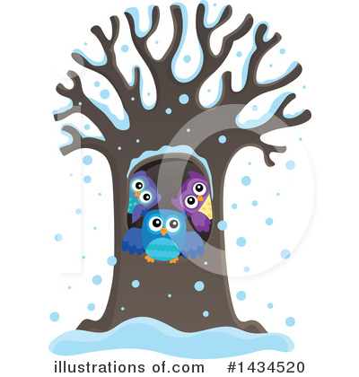 Royalty-Free (RF) Owl Clipart Illustration by visekart - Stock Sample #1434520