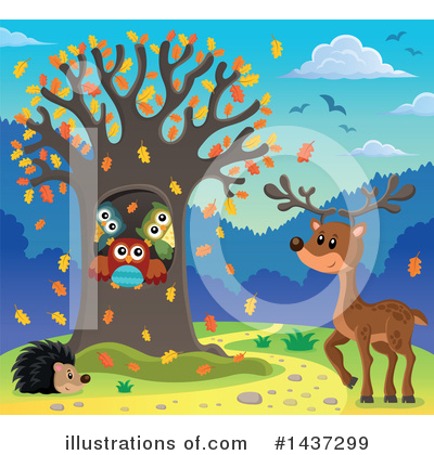 Royalty-Free (RF) Owl Clipart Illustration by visekart - Stock Sample #1437299