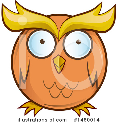 Royalty-Free (RF) Owl Clipart Illustration by Domenico Condello - Stock Sample #1460014