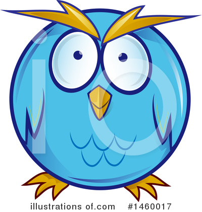Royalty-Free (RF) Owl Clipart Illustration by Domenico Condello - Stock Sample #1460017