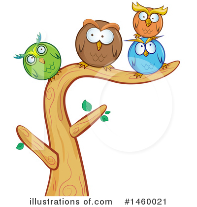 Royalty-Free (RF) Owl Clipart Illustration by Domenico Condello - Stock Sample #1460021