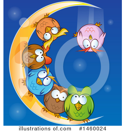 Royalty-Free (RF) Owl Clipart Illustration by Domenico Condello - Stock Sample #1460024