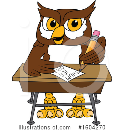 Owl Clipart #1604270 by Mascot Junction