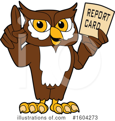 Royalty-Free (RF) Owl Clipart Illustration by Mascot Junction - Stock Sample #1604273
