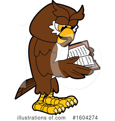 Royalty-Free (RF) Owl Clipart Illustration by Mascot Junction - Stock Sample #1604274