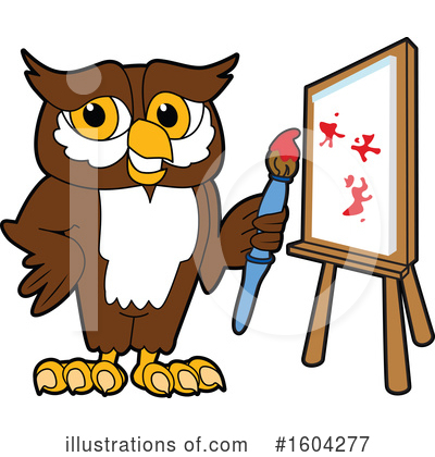Owl Clipart #1604277 by Mascot Junction