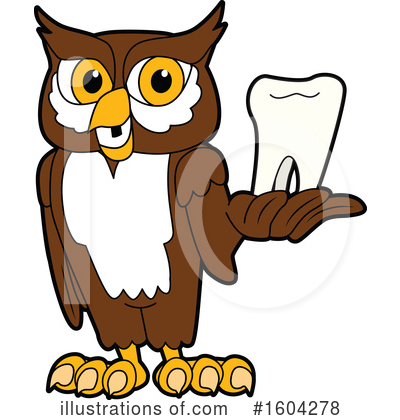 Owl Clipart #1604278 by Mascot Junction