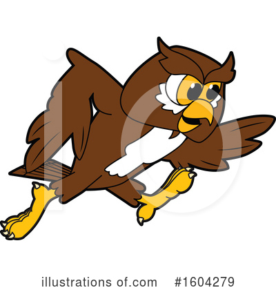 Owl Clipart #1604279 by Mascot Junction