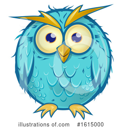 Royalty-Free (RF) Owl Clipart Illustration by Domenico Condello - Stock Sample #1615000