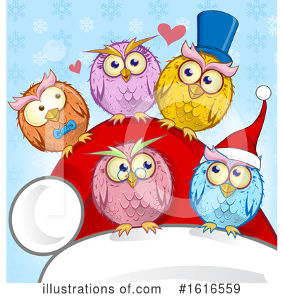 Royalty-Free (RF) Owl Clipart Illustration by Domenico Condello - Stock Sample #1616559