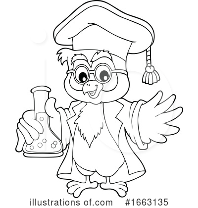 Royalty-Free (RF) Owl Clipart Illustration by visekart - Stock Sample #1663135