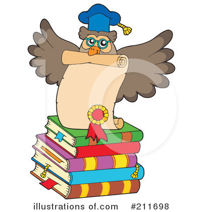 Royalty-Free (RF) Owl Clipart Illustration by visekart - Stock Sample #211698