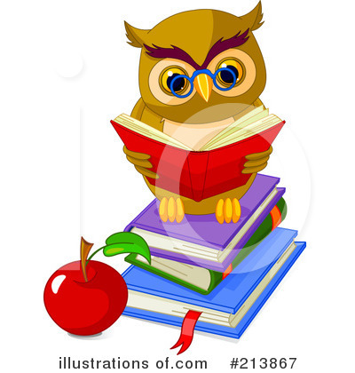 Royalty-Free (RF) Owl Clipart Illustration by Pushkin - Stock Sample #213867
