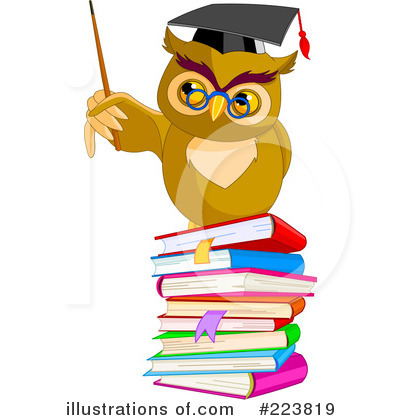 Royalty-Free (RF) Owl Clipart Illustration by Pushkin - Stock Sample #223819