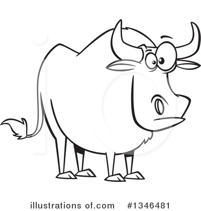 Cows Clipart #1346481 by toonaday