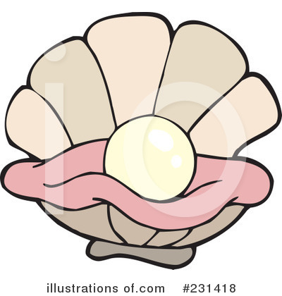Royalty-Free (RF) Oyster Clipart Illustration by visekart - Stock Sample #231418