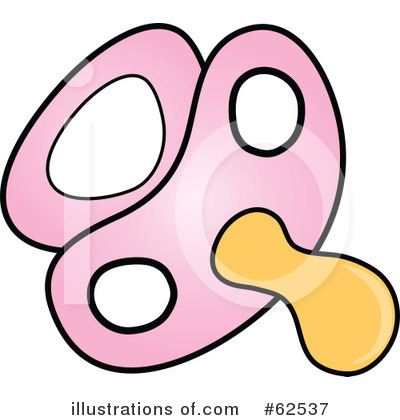 Royalty-Free (RF) Pacifier Clipart Illustration by Pams Clipart - Stock Sample #62537