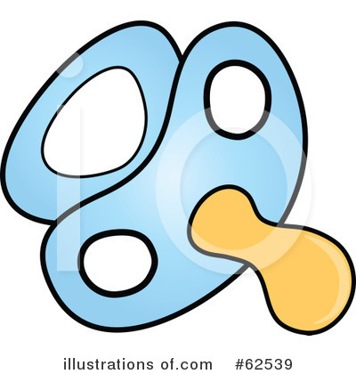 Royalty-Free (RF) Pacifier Clipart Illustration by Pams Clipart - Stock Sample #62539