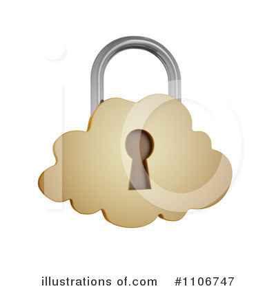 Royalty-Free (RF) Padlock Clipart Illustration by Mopic - Stock Sample #1106747