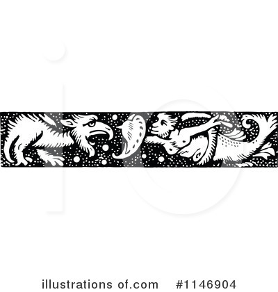 Dragon Clipart #1146904 by Prawny Vintage
