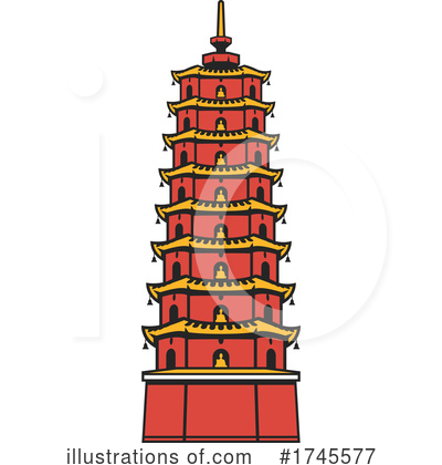 Pagoda Clipart #1745577 by Vector Tradition SM