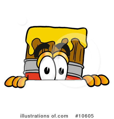 Royalty-Free (RF) Paint Brush Clipart Illustration by Mascot Junction - Stock Sample #10605